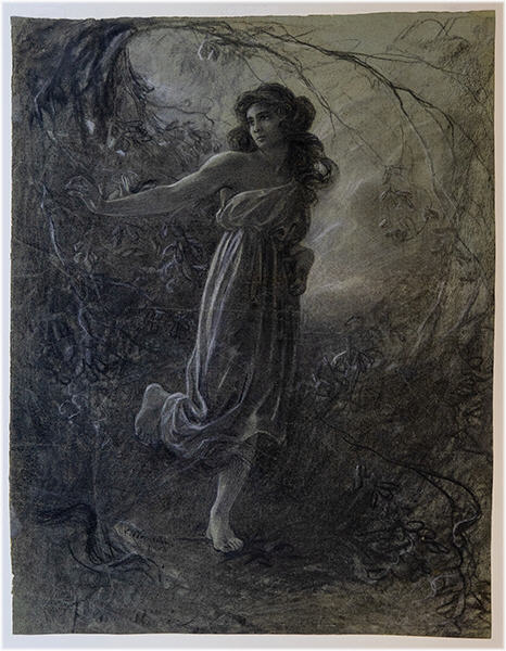    Plinio Nomellini Fanciulla uscente dal bosco_1904_ Museo Giovanni Fattori
