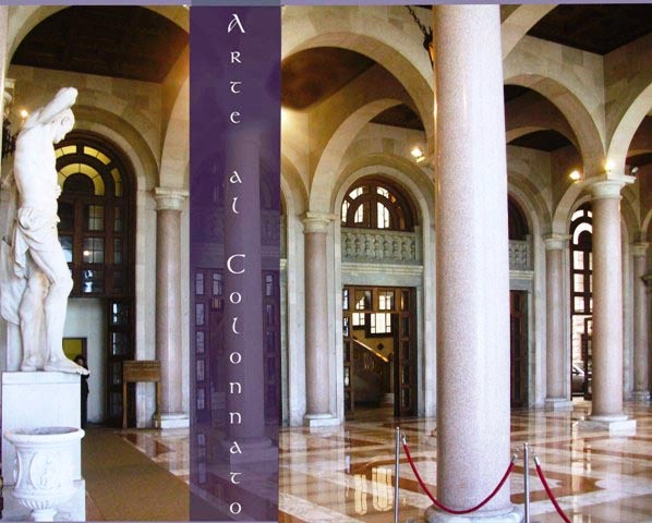 sala del colonnato del palazzo della Provincia di Bari
