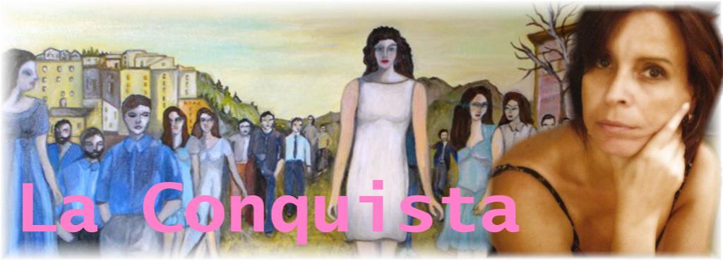 "La Conquista", un dipinto della Sciannameo in una elaborazione digitale di Leonardo Basile 