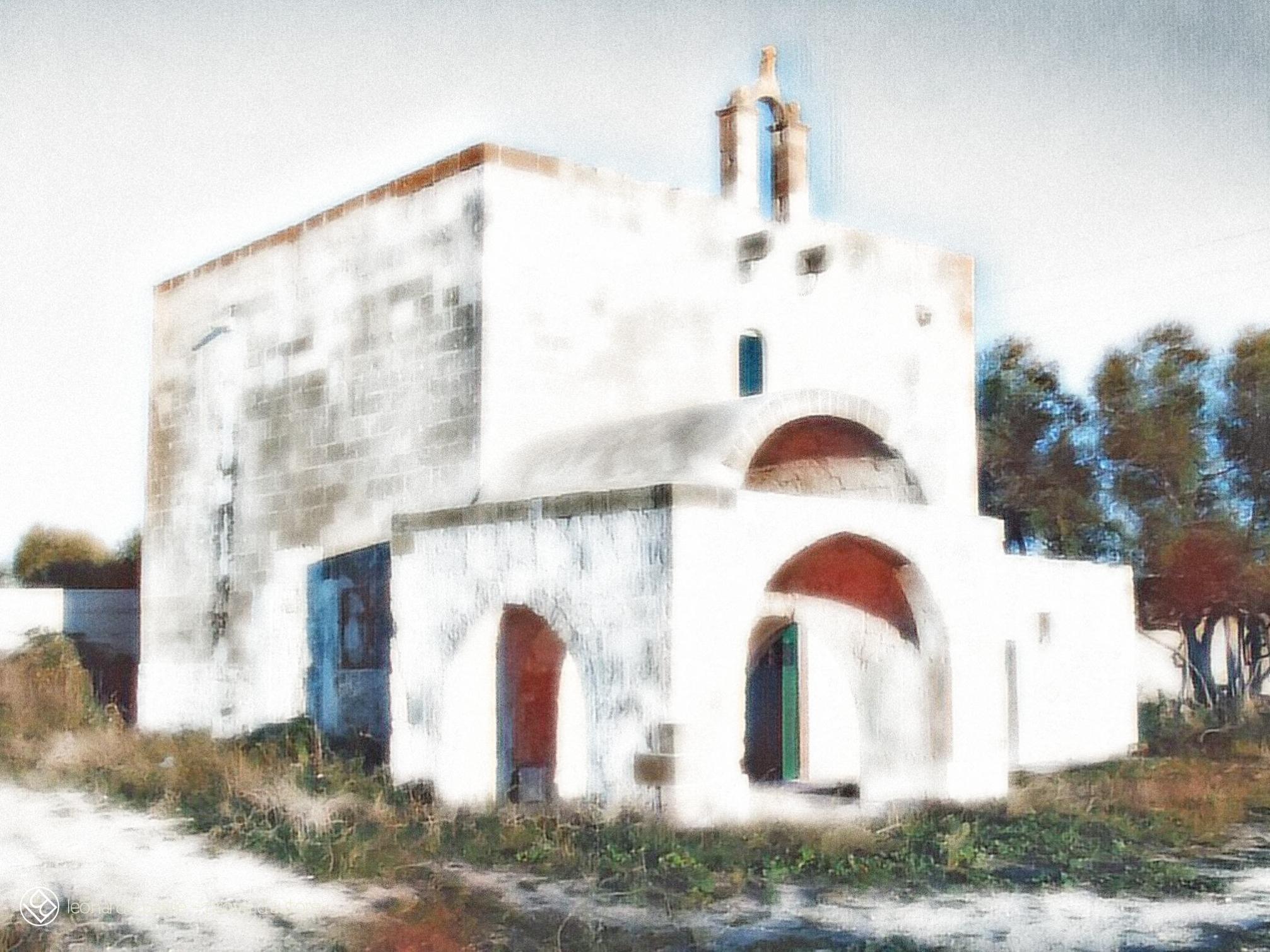 Elaborazione grafica da una fotografia della Chiesa medievale dell'Annunziata di Bari/S.Spirito- 8