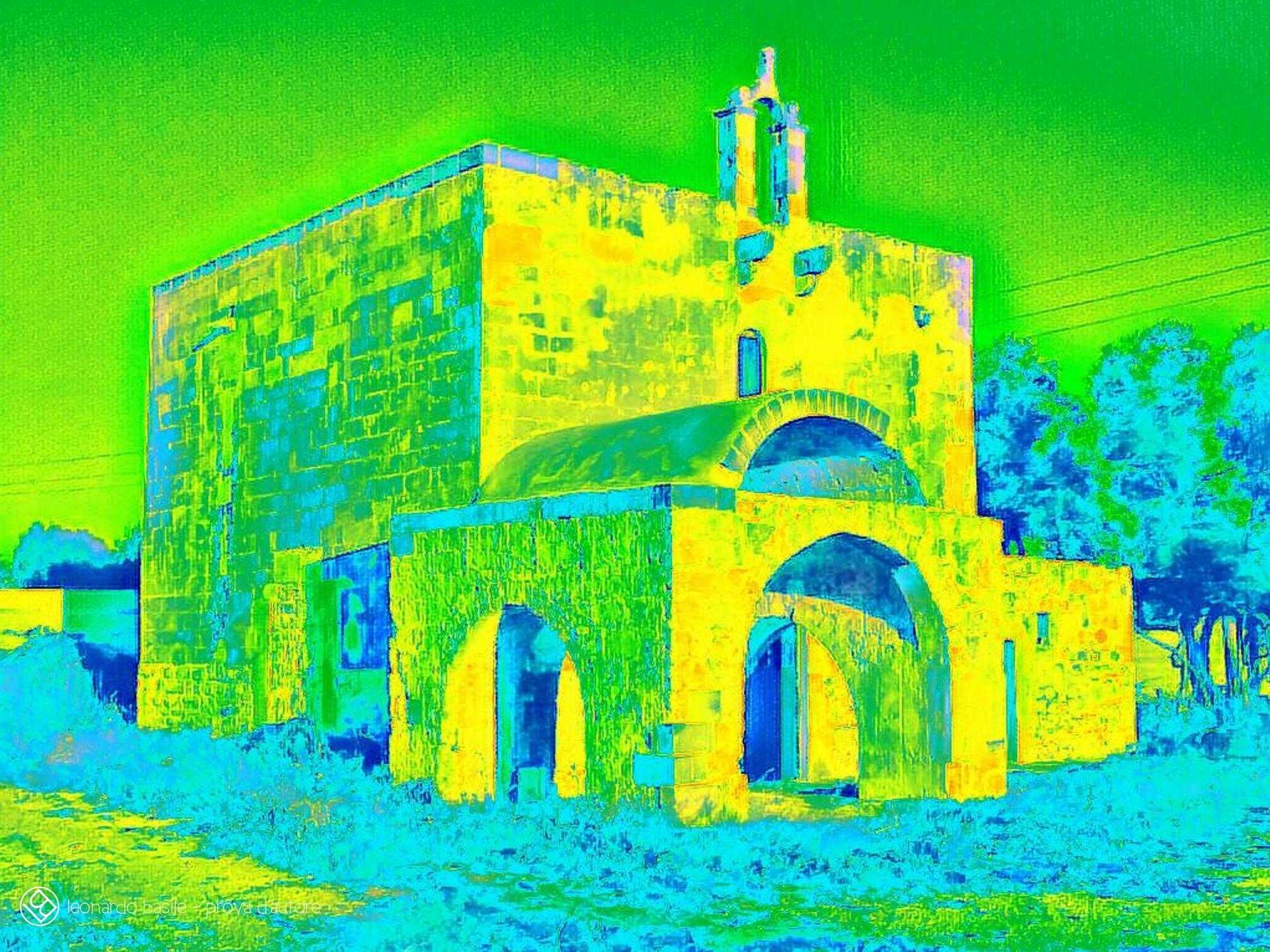 Elaborazione grafica da una fotografia della Chiesa medievale dell'Annunziata di Bari/S.Spirito- 14