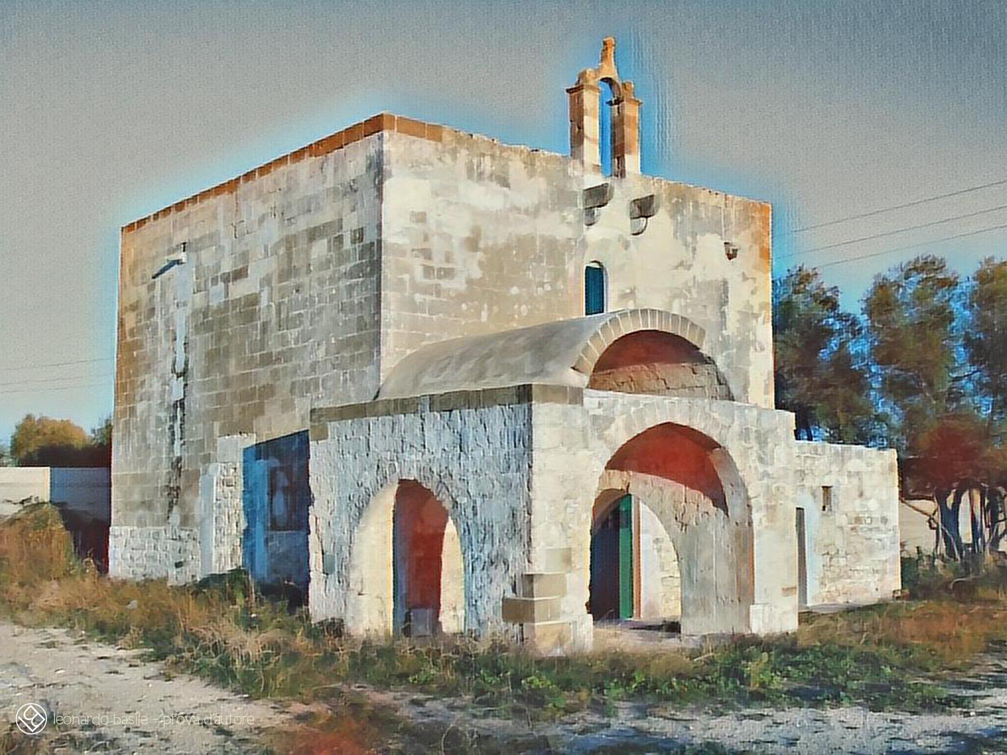 Elaborazione grafica da una fotografia della Chiesa medievale dell'Annunziata di Bari/S.Spirito- 15