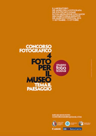 Locandina del concorso fotografico "Quattro foto per il Museo"
