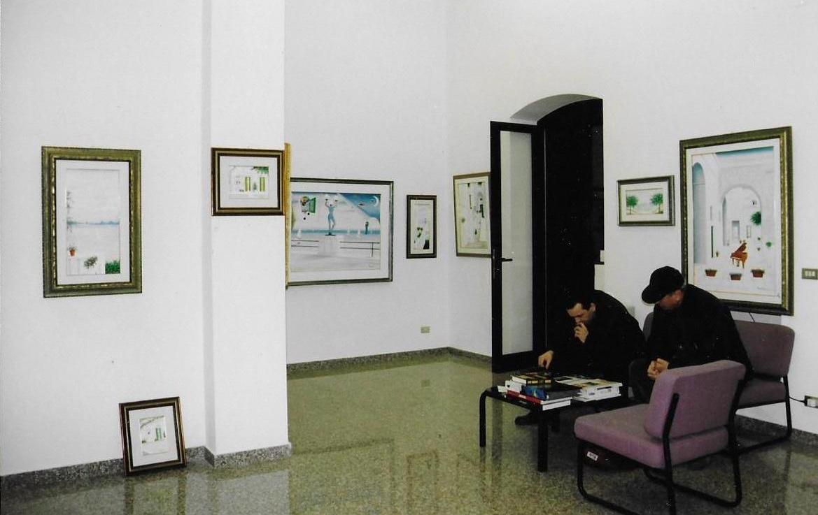 Esposizione della mostra di Alessandro Nesta