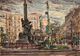 Marco Crippa, 1996 – Piazza Cinque Giornate (50 x 70)