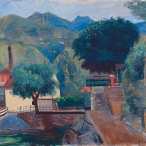 Achille Funi: Paesaggio (Ica d’Abbazia), 1930 Olio su tela, cm 62 x 71 Ferrara, Museo d’Arte Moderna e Contemporanea “Filippo de Pisis
