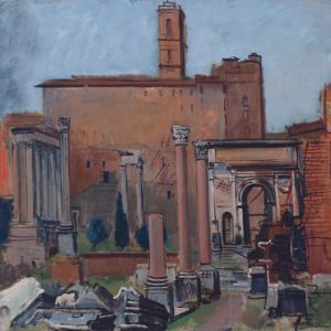 Achille Funi: Il Foro romano, 1930 Olio su tela, cm 62 x 70 Ferrara, Museo d’Arte Moderna e Contemporanea “Filippo de Pisis”