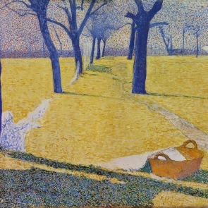 Giuseppe Pellizza Da Volpedo, Panni al sole, 1894-1895, Collezione Privata
