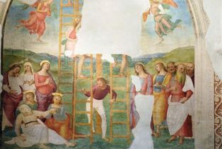 Particolare della Deposizione dalla Croce del Perugino