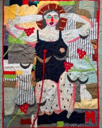 Mother, 2023, textile, 175x130 cm