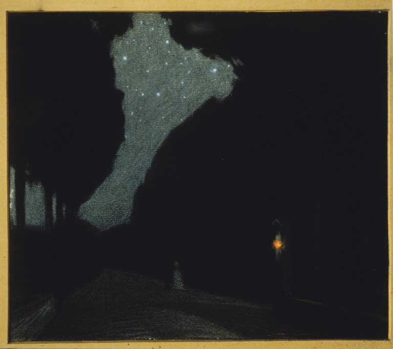 Domenico Baccarini_Notte Amorosa - Viale Poetico_1903_1904