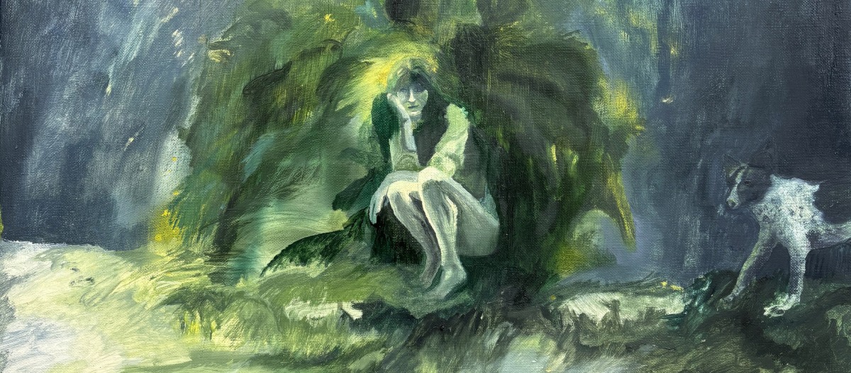 Nell'immagine un particolare di un' opera dell'artista