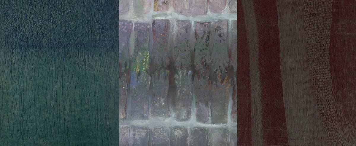 Nell'immagine tre opere dell'artista