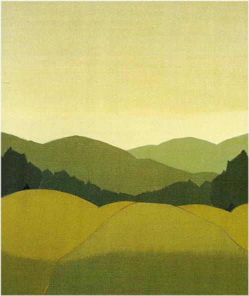 Alviero Tatini: Toscaneggiando, 1997 - olio su tela, cm. 120 X 100