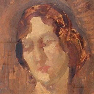 Domenico De Vanna, Volto di donnaolio su tavola, cm 49x35