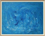 BaSiLe - Group in blue_1 - Tecnica mista su pannello truciolato nobilitato, acrilici, cm 57,5 x 74- 6 agosto 2026 - cornice digitale