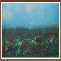 BaSiLe - 'Paesaggio', acrilici su faesite telata, cm 50 x 103, 29/03/2026